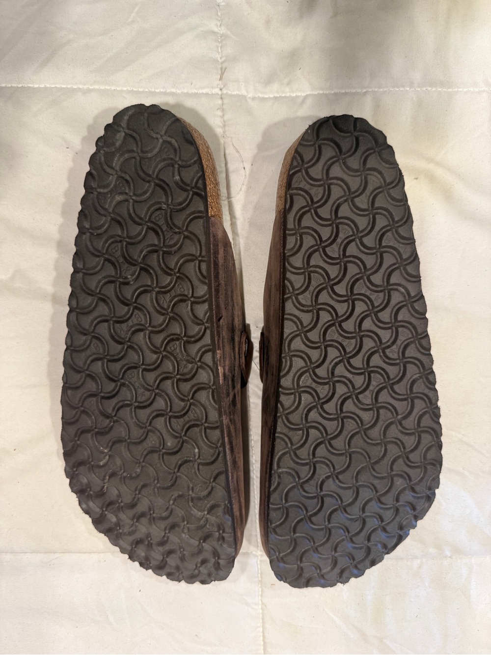 Birkenstocks Brown Leather Slip-On Clogs with Buckles (size 48) - Picture 3 of 3